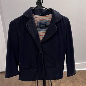 American Eagle Navy Blue Blazer - Cotton